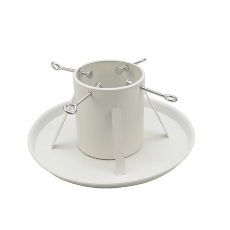 by Benson Julgransfot Stand Deluxe Julgranar Vit ONESIZE