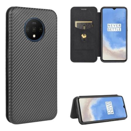 OnePlus 7T Flip Veske Kortspor CarbonDreams Black