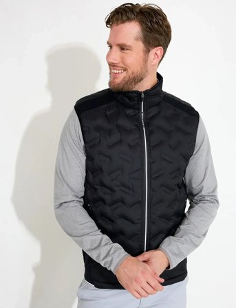Abacus Mens Portrush Hybrid Vest - Black - S