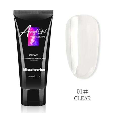 15ml Professionel Hurtig Krystal Negleforlængelseslim Manicure UV Gel Builder 1#KLAR