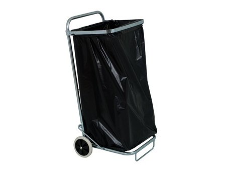 Säckvagn med låsring - Lyreco - Städ och hygien - Avfallshantering och källsortering - Säckstativ