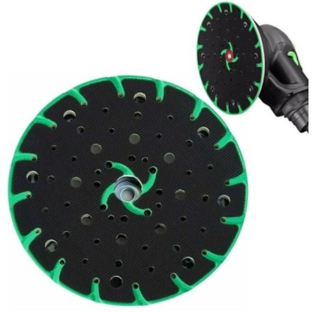 150 mm med støvudsugningstilslutning M8 erstatning for Festool slibepude, kompatibel med excentersliber 150mm, DEBUNS