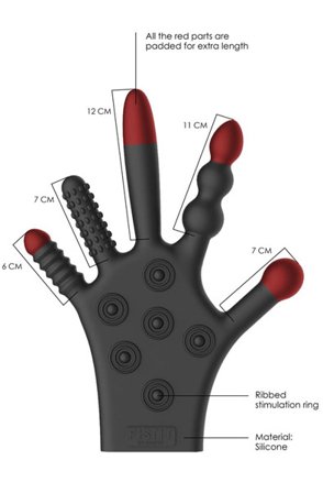 Kjøp Fist-It Silicone Stimulation Glove - Teksturert hanske for analstimulering | God pris