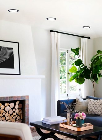 Fueva-z downlight sett med 3 stk - sort/opal