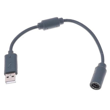 Kabeladapter för trådbunden handkontroll USB Breakaway för Xbox 360 Grå 23 cm Hfmqv