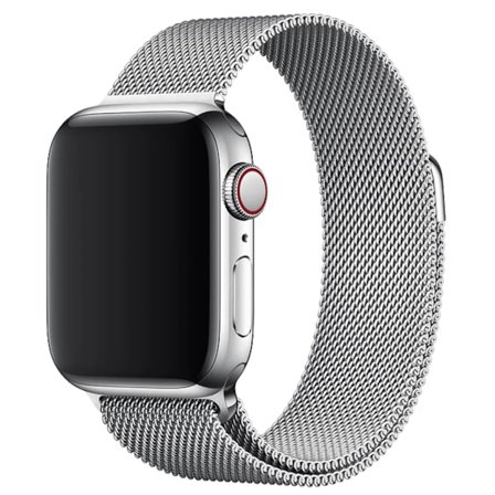 Milanese Kompatibel med Apple Watch Armband för 38mm/40mm/41mm - Silver