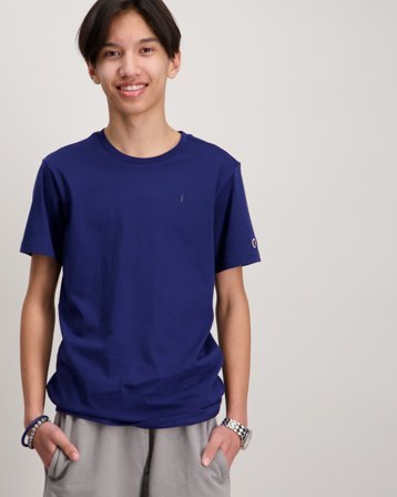 Champion SS Tee Blå T-shirts Kille - Kids Brand Store