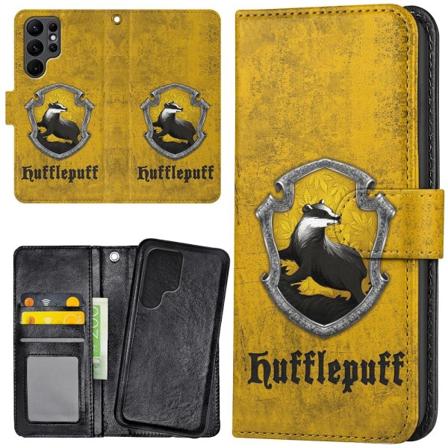Samsung Galaxy S22 Ultra - Plånboksfodral/Skal Harry Potter Huff multifärg