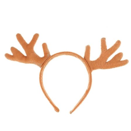 Ljusbrunt Julhjort Diadem Halloween Hårcirklar Dekoration Huvudband Hjort Hår