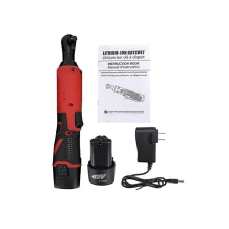 Batteridrevet elektrisk vinkelmuttertrekker 3/8 12v 90â° 65nm høyrehånds skralle, inkluderer lader og batteri Beijiyi