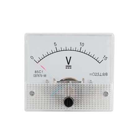 DC 0-15V Analog Voltmeter 85C1 Panel Meter 2.5 Nøjagtighed Spændingsmåler