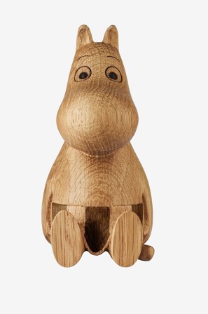 Dsignhouse x Moomin - Puinen koriste Muumimamma 10 cm - Luonnonväri - Koriste-esineet - - Homeroom