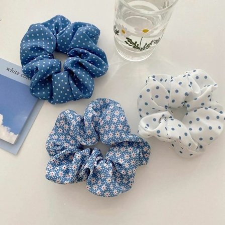 Soft Hair Scrunchie Elastic Hair Bands - Christmas Hair Ties for Women