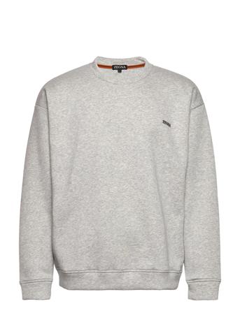 N6Ml01510 Svetari Collegepaita Harmaa Ermenegildo Zegna