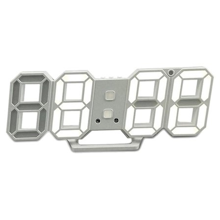 3D LED Digital klocka Väckarklocka Digital Väggklocka Stereo Clockstyle3