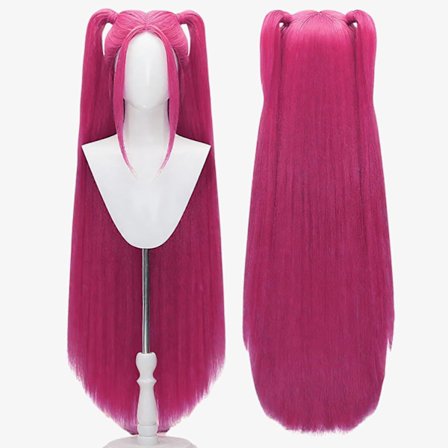 wartleves Anime Kostyme Cosplay Parykk, Lilla Flette Parykker for Kvinner Menn, Naturlig Utseende Kostyme Parykk for Halloween Fest, Cosplay