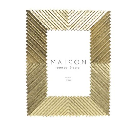 Valokuvakehys 21x25cm Kulta Polyresin Lasi
