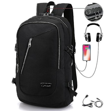 Student Backpack Usb Charging School Bag Youth Computer Bag