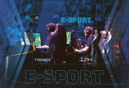Frankrig - E-sport - Postfrisk miniark