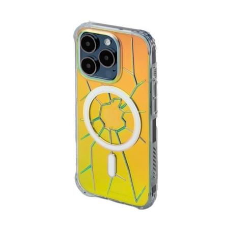 Kingxbar iPhone 15 Pro Max -puhelinkotelo Magsafe PQY Crack - Hologra