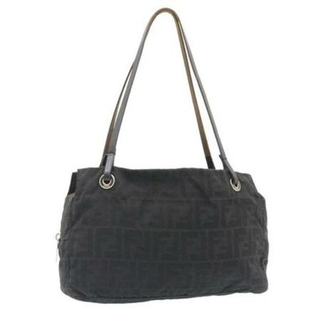 Fendi Vintage, Pre-owned Canvas Handbag Zwart, Dames, Maat:ONE Size