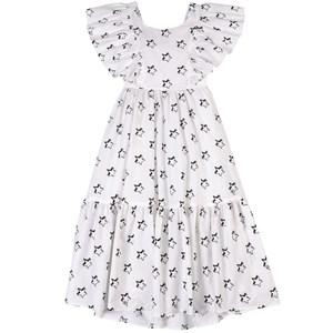 Monnalisa White Star Print Dress 10 Years - Dresses - 10 years - Black - Mädchen