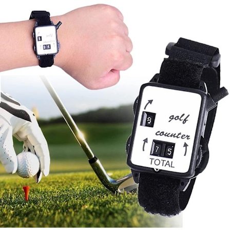 Golf Score Counter, Mini Golf Stroke Counter Watch Wristband Sports Golf Stroke Counter Score Keeper,