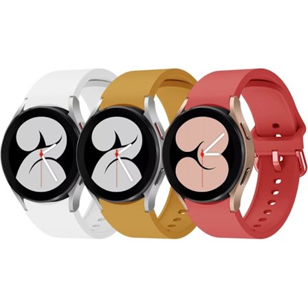 Kompatibel med Galaxy Watch 4 5 Series armband, mjukt silikonband sportband för Samsung Galaxy Watch 4 /Galaxy Watch 4 Classic /Galaxy Watch 5