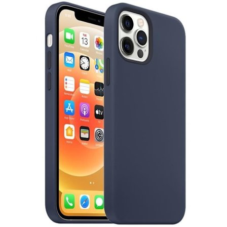 Cover til iPhone 12 Mini - Premium - Stødresistent - Skridsikker - Marineblå - Blød