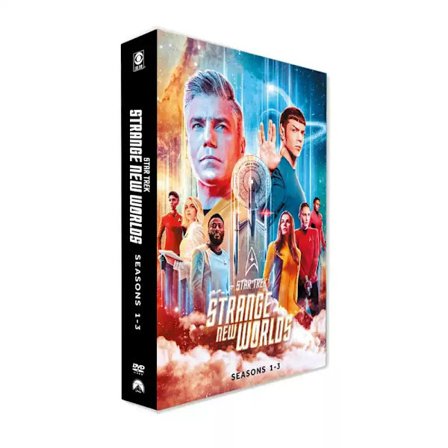 Original amerikansk TV-serie Star Trek: A New World - Sesong 1-3, 11 DVD-er med engelsk lyd og undertekster