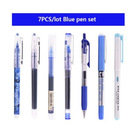 Rullekuglepenne 0,5 mm Big Capacity Ink Gel Pen BLÅ