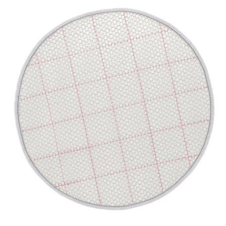 Tyhjä mesh koukkuverkkokangas 45X45CMROUND ROUND 45x45cmRound