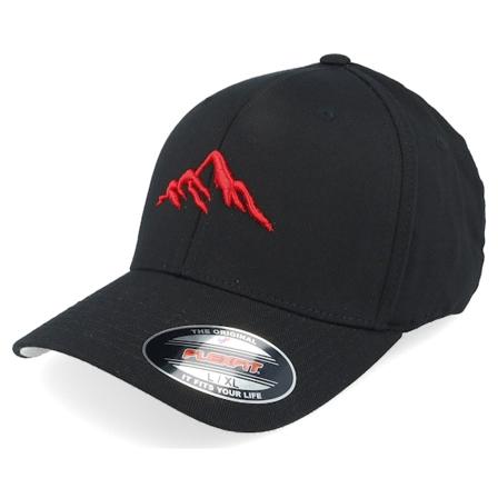 Wild Spirit - Schwarz flexfit Cap - Mountain 3d Red/Black Flexfit @ Hatstore