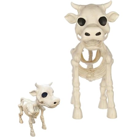 Kuh-Hest-Skjelett Halloween-Dekorasjon
