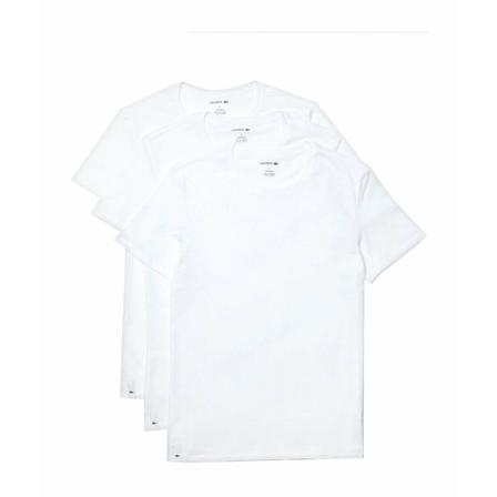 Lacoste, T-Shirts Wit, Heren, Maat:S