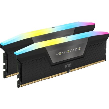 Corsair Vengeance RGB - DDR5 - sett - 32 GB: 2 x 16 GB - DIMM 288-pin - 6000 MHz / PC5-48000