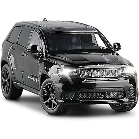 Grand Cherokee Trackhawk Legetøjsbil Diecast Modelbil 1/32 Skala Suv Køretøj Metal Zink Legering Støbning, Lys Lyd, 4 Døre Åbne, Drenge Legetøj Børn 