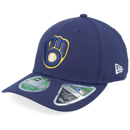 New Era - MLB Modrá adjustable Kšiltovka - Milwaukee Brewers MLB PR 9FORTY M-Crown Navy Adjustable @ Hatstore