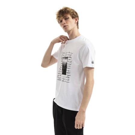 Neil Barrett Festival T-shirt Bjt063S-S544S , Wit , Heren , Maat: S