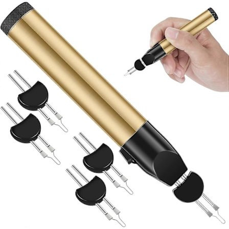 Ultra Fin Spiss, Rask Oppvarming, Batteridrevet Trådkutter, Ergonomisk Håndsveisepenn med Erstatningshode for Preging, Utskjæring og Lodding