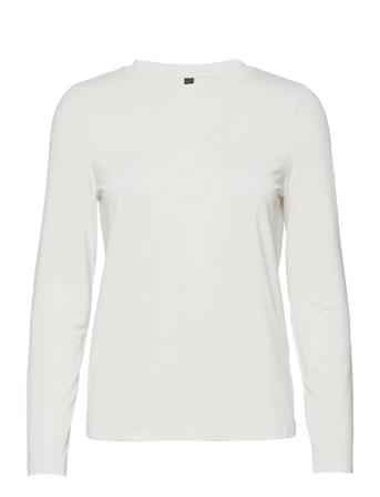 Yasciara Ls Top T-shirts & Tops Long-sleeved Hvit YAS
