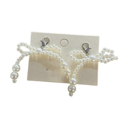 Moteriktig skonøkkelring med sløyfeveskeanheng Telefon-sjarm Oppgrader skospillet ditt med dette stilige tilbehøret