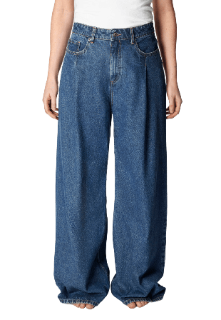 Carin Wester Jeans med lös passform MIRANDA Lila 38