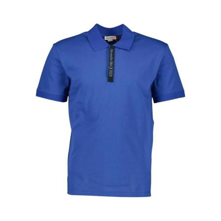 Alexander McQueen Polo Shirts Blå, Herre