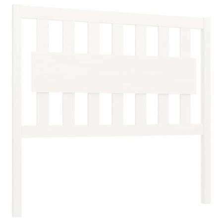 Vidaxl Sänggavel Vit 105,5x4x100 Cm Massiv Furu Vit