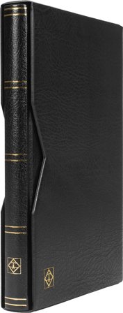 PREMIUM Indstiksbog og kassette - A4 - 32 sorte sider - Sort - Leuchtturm