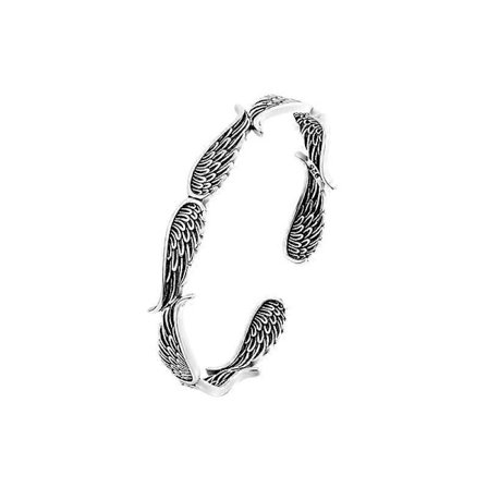 Enkelin siivet Vintage-tyyli hopeakorun rannekoru, säädettävä enkelin siivet rannekoru, inspiroiva rannekoru, henkilökohtainen inspiroiva koru lahja