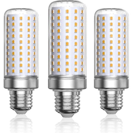 E27 LED-lampa Varmvitt Ljus 3000k, 1800lm, Motsvarande 200w Halogenlampa, Majslampa E27 LED Vardagsrum (ej dimbar, 3-pack)