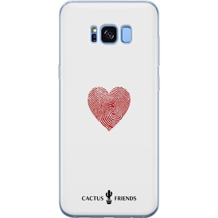 Kompatibel Mobilcover til Samsung Samsung Galaxy S8 Cactus and Friends - Fingerprint Love