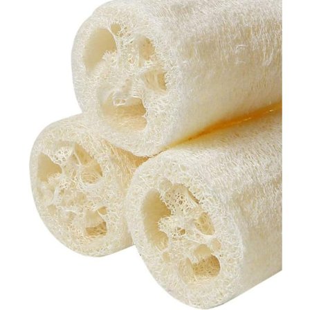 6 delar Natural Loofa, Loofa Sponge Spa Peeling Scrub Loofah Body Wash (Ca 4 tum)